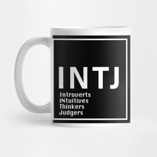 INTJ MBTI, 16 Personalities , black Mug